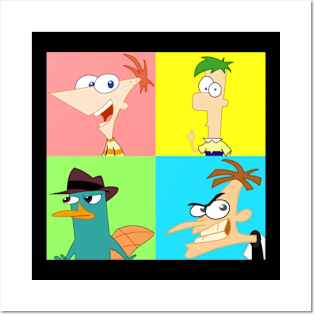 Phineas Ferb Pop Wall Art by LuisP96